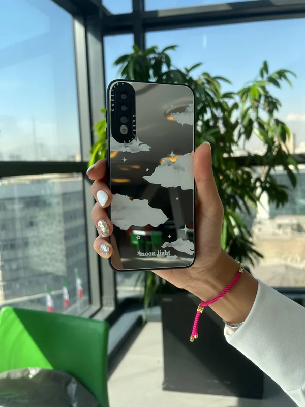 Cloud design mirror Samsung A14 frame