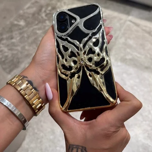 قاب butterfly mesh رنگ طلایی کد C4112