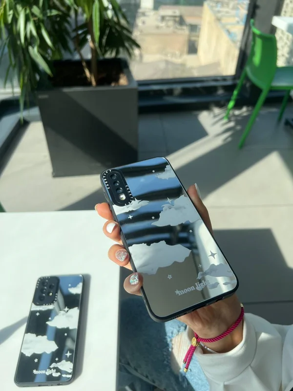 Cloud design mirror Samsung A14 frame