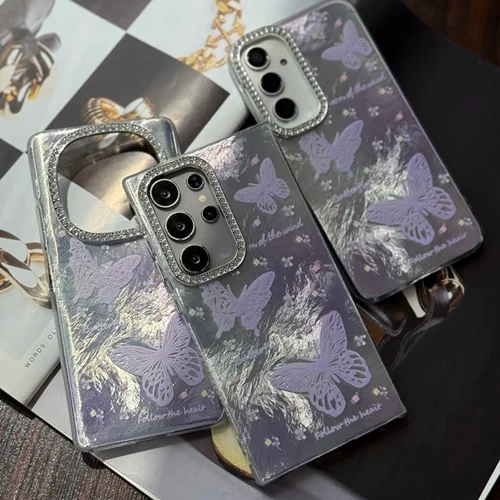 قاب سه پروانه بنفش دوربین دیاموند اندروید کد C4037