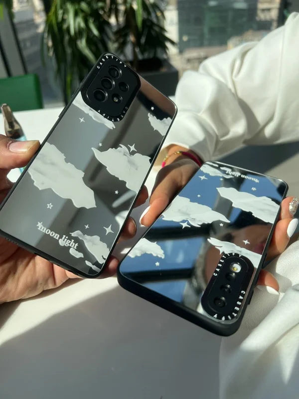 Cloud design mirror Samsung A14 frame