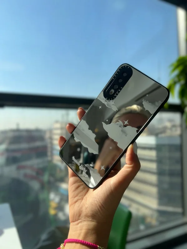 Cloud design mirror Samsung A14 frame