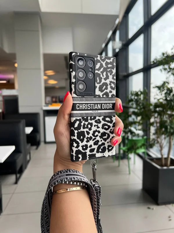 Christian Dior leopard Samsung A21 phone case