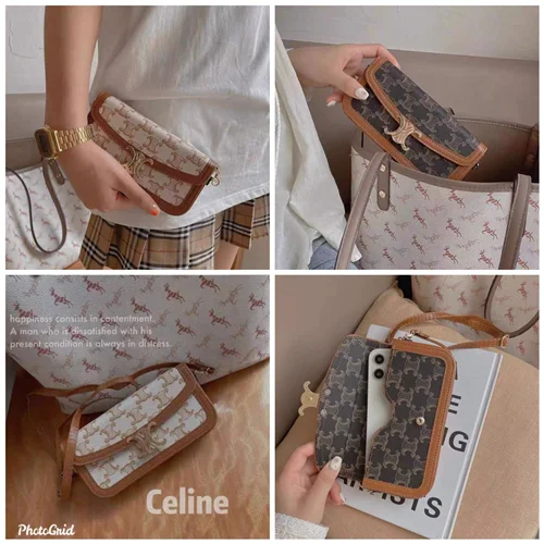 کیف و کاور گوشی Celine همراه بند آویز C3045